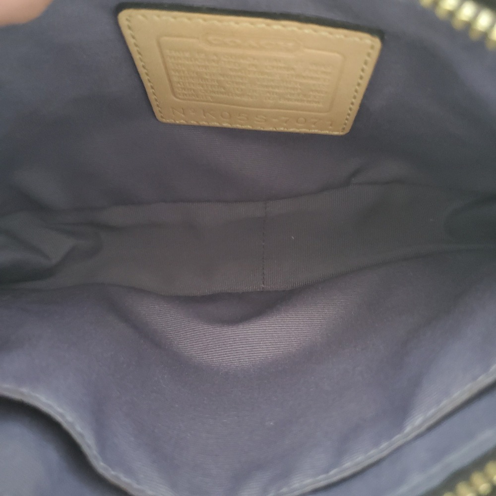 Vtg Y2k Coach Legacy Patchwork Demi Crossbody Bag 00s seude leather 
Purple - Picture 6 of 8
